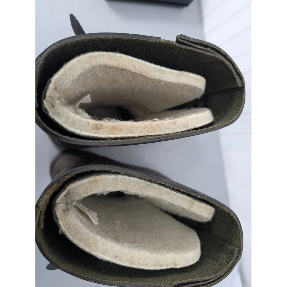 Vintage Sorel Kaufman Canada Rubber Rain Boots Size 9 Fleece Lined Waterproof
